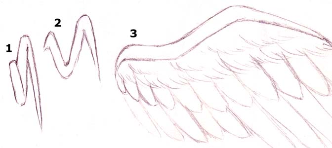 comment dessiner des ailes d'ange