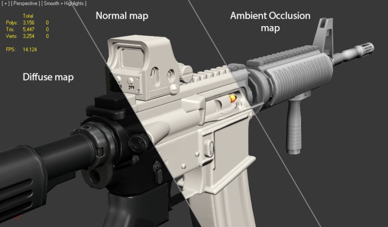 BLENDER] How to weapon — polycount