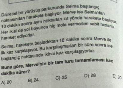 Çözüldü Hız ve Hareket Problemi SorumVar Net